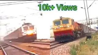 Terrific Honking Trains | Diesel Vs Electric | Red WDP4D vs White WAP7 & GIMB  WDG4G Indian Railways