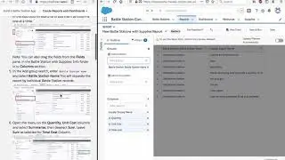 Build a Battle Station App in Salesforce - Step 5 - Create Reports and Dashboards