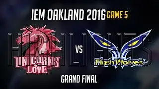 Unicorns of Love vs Flash Wolves Highlights Game 5, IEM Oakland 2016 Final, UOL vs FW G5