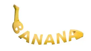 Banana Text Effect in GIMP