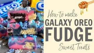 How to make Galaxy Oreo Fudge! Recipe #Shorts