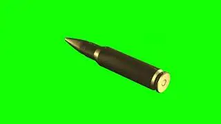 [4K] Rifle Bullet - Green Screen