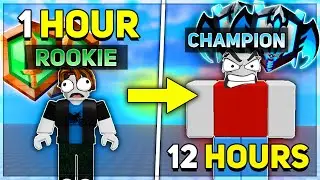 ROOKIE to CHAMPION in 12 HOURS.. (Roblox Blade Ball Ranked)