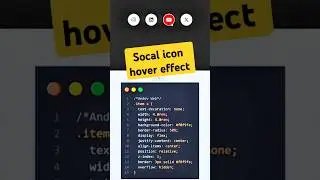 Socal icon hover effect with html and css | HTML | CSS AND JS | 