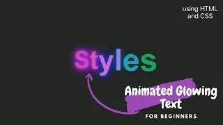 How to make 😉CSS Animated Glowing Text Effect in 4 mins using HTML & CSS | Text Animation CSS