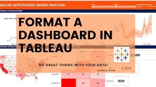 TABLEAU How to Format a Dashboard