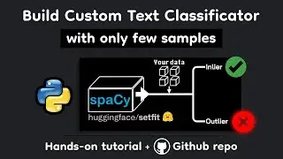 Build Custom Text Classification Model with Only Few Sample | Spacy and Setfit