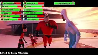 Incredibles 2 (2018) Final Battle with healthbars 2/2 (50K Subscribers Special)