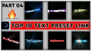 Top 10 🔥Alight Motion Text Animation Presets ||Alight Motion Preset Download Free 10 text presets