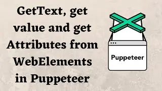 GetText, get value and get Attributes from WebElements in Puppeteer