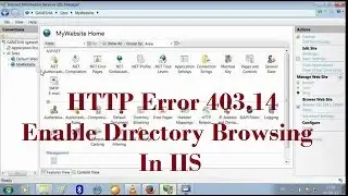 Enable Directory Browsing In IIS (HTTP Error 403.14)(The Web server is configured to not list)