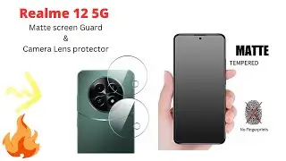 realme 12 5g Camera Lens Protector and Matte Tempered Glass / How To Apply