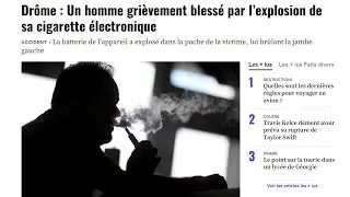 Drôme : Un homme grièvement blessé par l’explosion de sa cigarette électronique