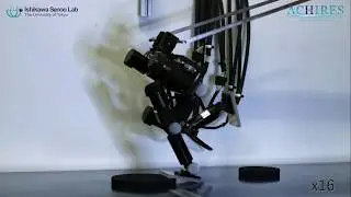 ACHIRES: Robust Bipedal Running Based on High-speed Visual Feedback