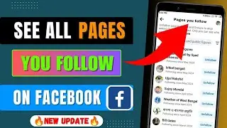 How To See Pages i Follow On Facebook