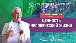 22/05/2023, Шримад-Бхагаватам 7.3.33, Ценность человеческой жизни - Чайтанья Чандра Чаран Прабху