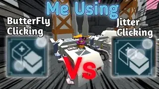 ButterFly Clicking Vs Jitter Clicking in Bedwars!