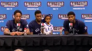 NBA All-Star Sunday Post Game Podium: Demar Derozan, Kyle Lowry and Paul George  - February 14, 2016