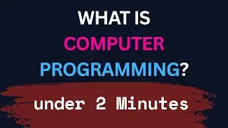 What is Computer Programming, Programming Language ? Explained in 2 Minutes