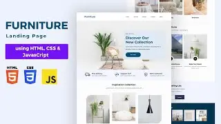 Furniture Landing Page using HTML CSS and JavaScript