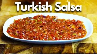 Turkish Style Spicy Tomato Dip - Acili Ezme -  Best meze for kebab in 4K