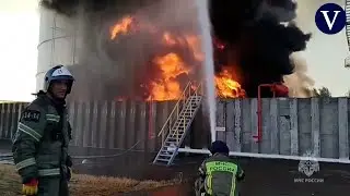 Un ataque con dron incendia una refinería de petróleo rusa