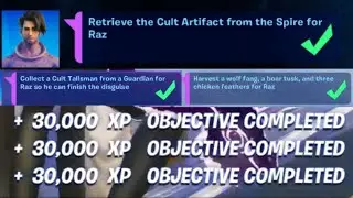 COMPLETE all 3 SPIRE QUESTS then return to Raz! Fortnite The Spire Quests Challenge guide!