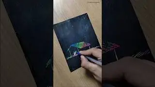 Magical painting using oilpastels and poster colour ✨