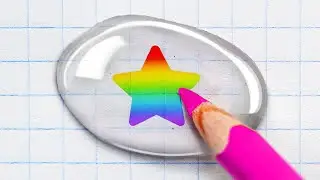 CREATIVE RAINBOW ART HACKS AND PAINTING TRICKS || Cool Drawing Challenges By 123 GO Like!