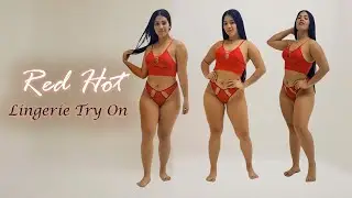 RED HOT NEW LINGERIE TRY ON