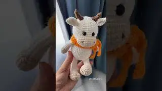 Подробный видео МК по вязанию Бычка #вязаныеигрушки #вязание #amigurumi