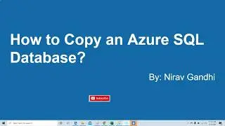 How to Copy Azure SQL Database to Development Server?