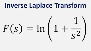 Inverse Laplace Transform of function including natural log: ln(1 + 1/s^2)