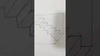 How to draw amazing 😱 3d ladder 🪜 drawing 👀 || #3d #drawing #shorts