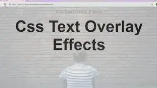 CSS Text Overlay Effects With animation mix-blend-mode Property  using HTML+CSS