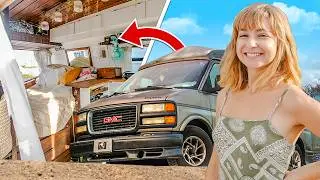 Van Life - Her Self Built $10k Tiny Home