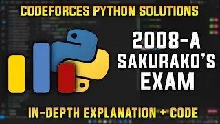 2008A | Sakurako's Exam | Codeforces Round 970 | Python Solutions | Explanation + Walkthrough