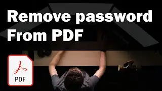 Remove password from PDF