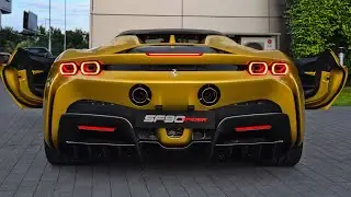 2024 Ferrari SF90 Spider SOUND, ROOF & START UP