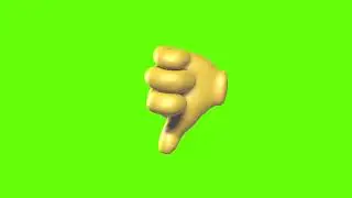 3D Thumbs Down Emoji Loop Green Screen Animation | Royalty-Free  | face emoji