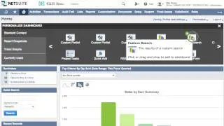 NetSuite: Adding A Custom Search To Dashboard - by TrueCloud