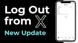 How to Log Out from X (Twitter) Account on Mobile App 2024 (New Update)