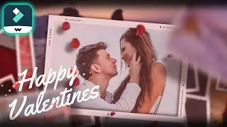 FILMORA 13 | HOW TO MAKE VALENTINES DAY IMAGE SLIDESHOW INTRO | AI AUDIO GENERATOR TOOL TUTORIAL