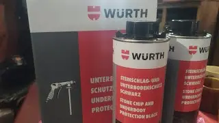 Wurth Rust proofing underbody of a car