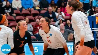 4th set comeback, FULL 5th set from Texas-Tennessee 2023 NCAA volleyball third round