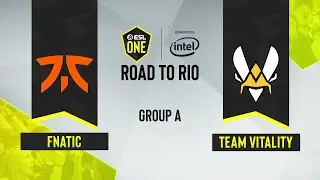 CS:GO - Fnatic vs. Team Vitality [Mirage] Map 3 - ESL One: Road to Rio - Group A - EU