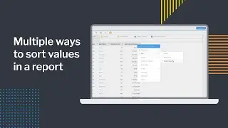 Multiple ways to sort values in a report