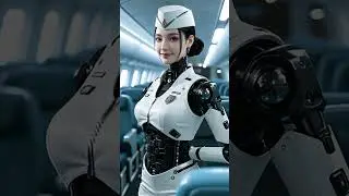Sky-High Service: The Future of Flight with Friendly Humanoid Robots