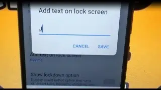 how to add text on lock screen realme narzo 50i mobile