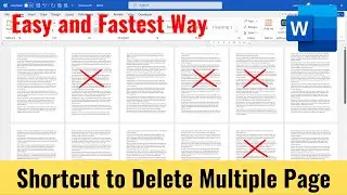 Quickly DELETE RANGE OF PAGES in MS Word | EASILY REMOVE MULTIPLE PAGES in MS Word